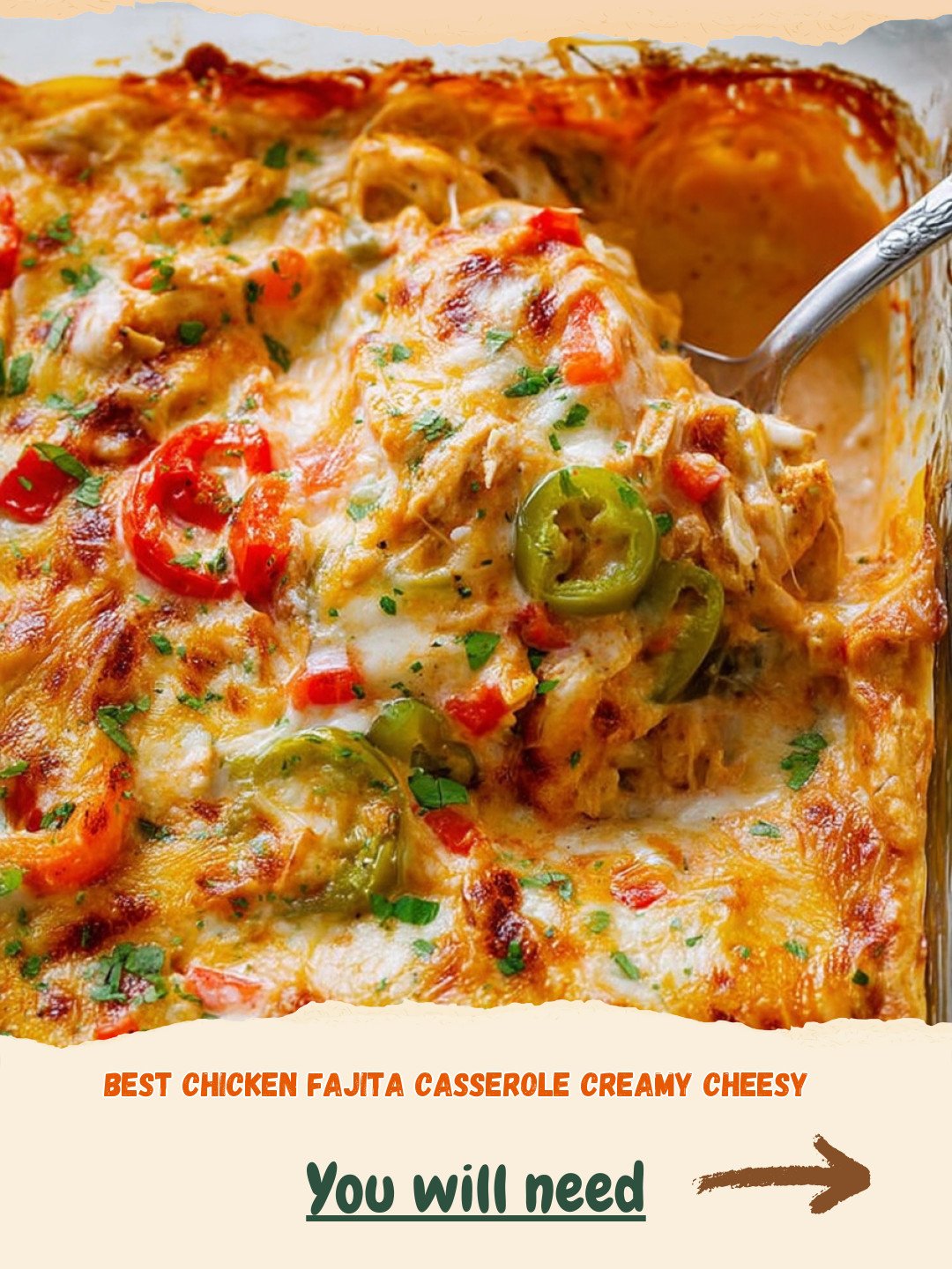 Best Chicken Fajita Casserole Creamy Cheesy Preparation