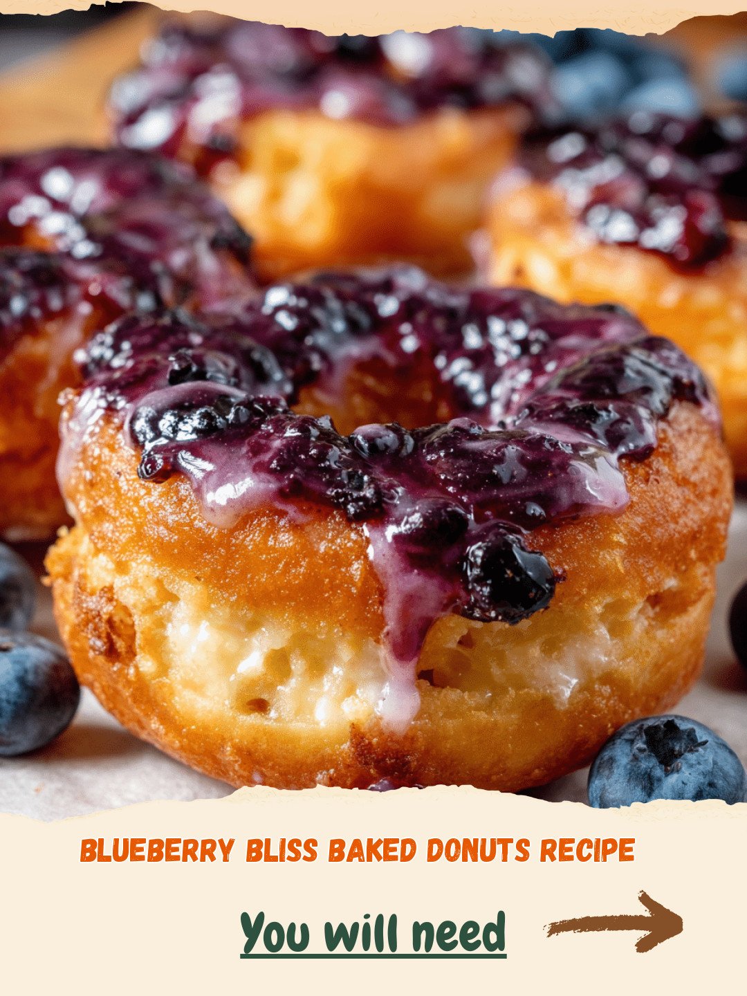 Blueberry Bliss Baked Donuts Preparation
