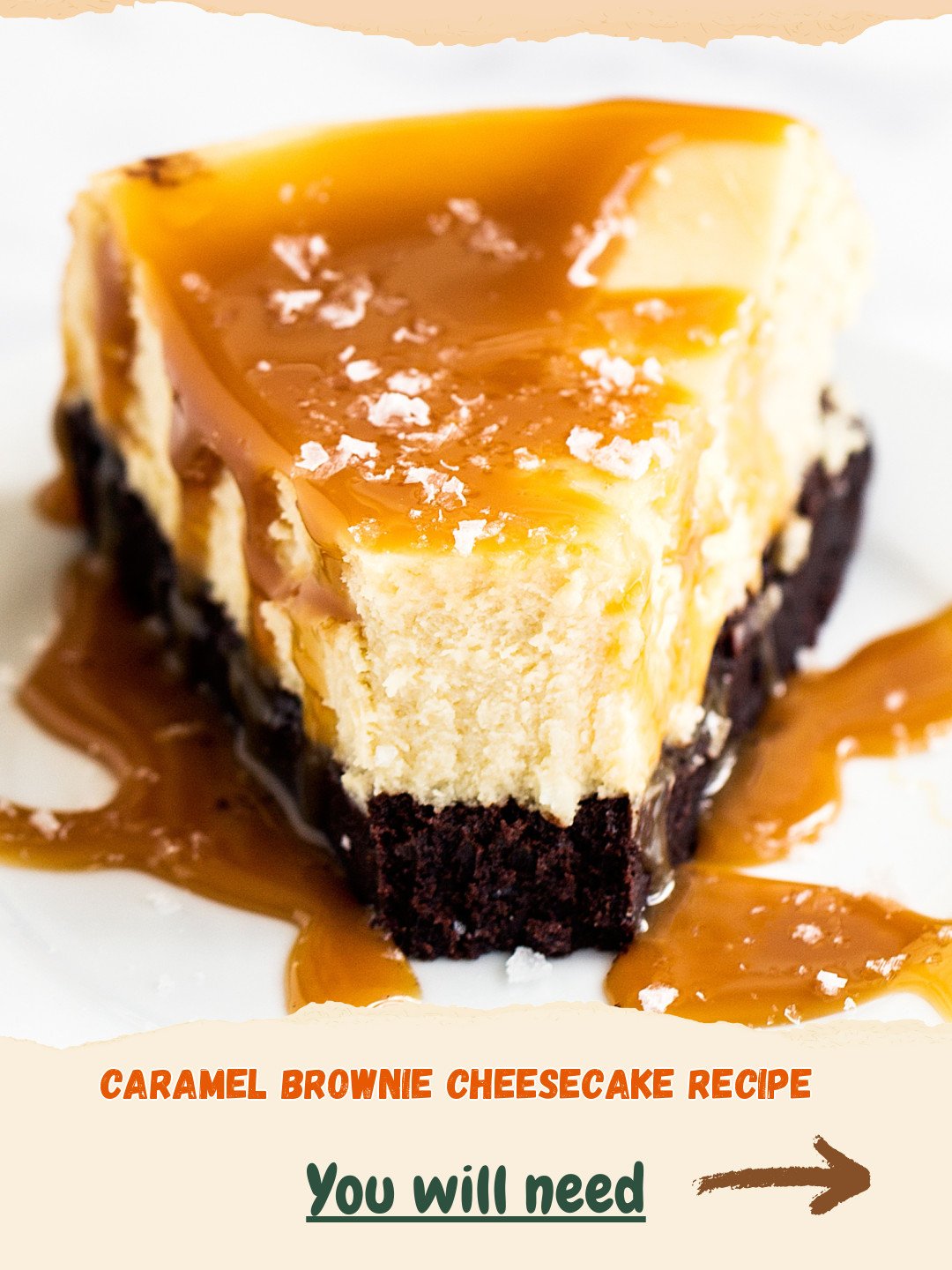 Caramel Brownie Cheesecake Preparation
