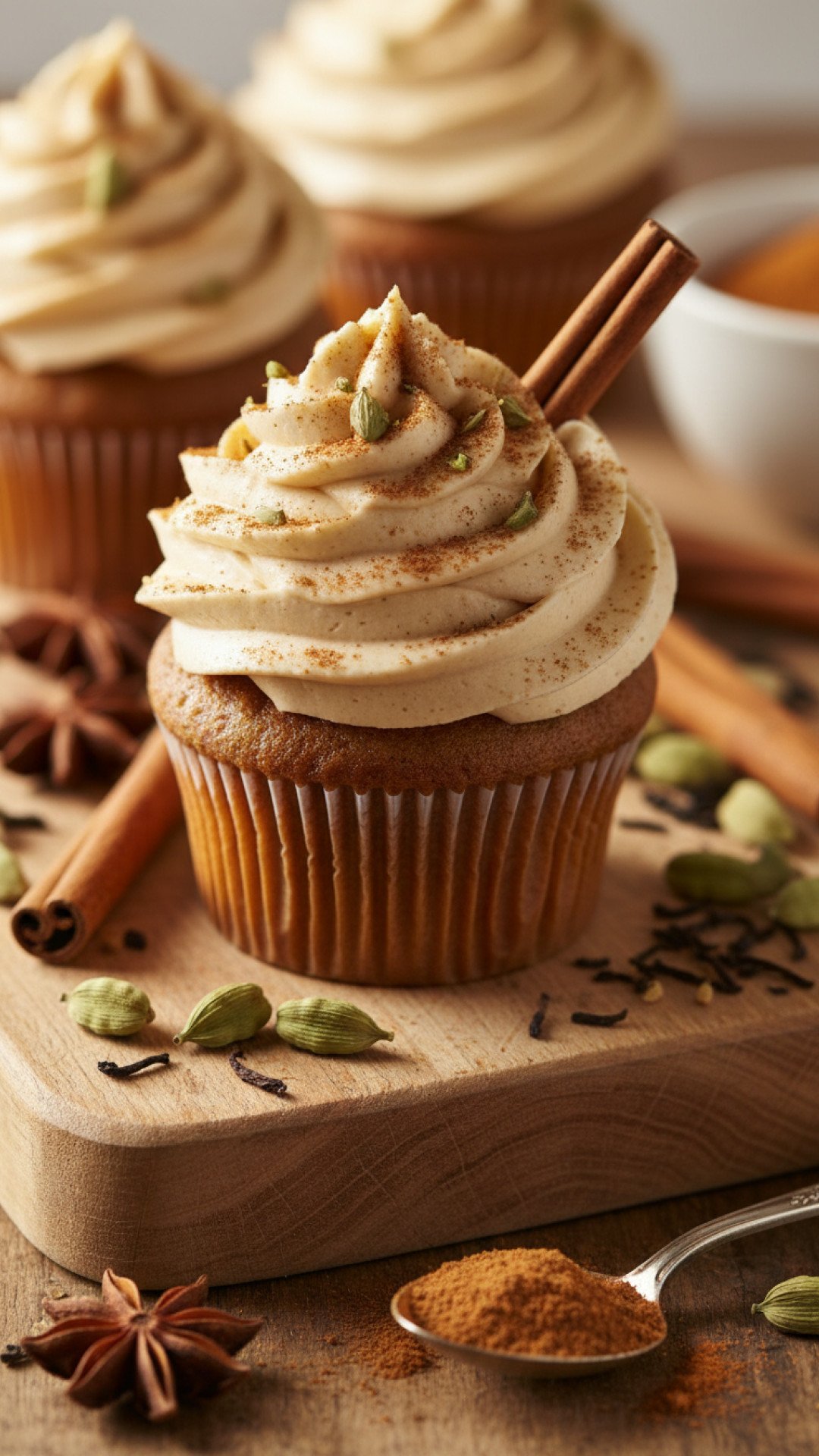 Chai Spice Cupcakes Preparation