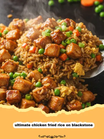 The Ultimate Chicken Fried Rice on Blackstone