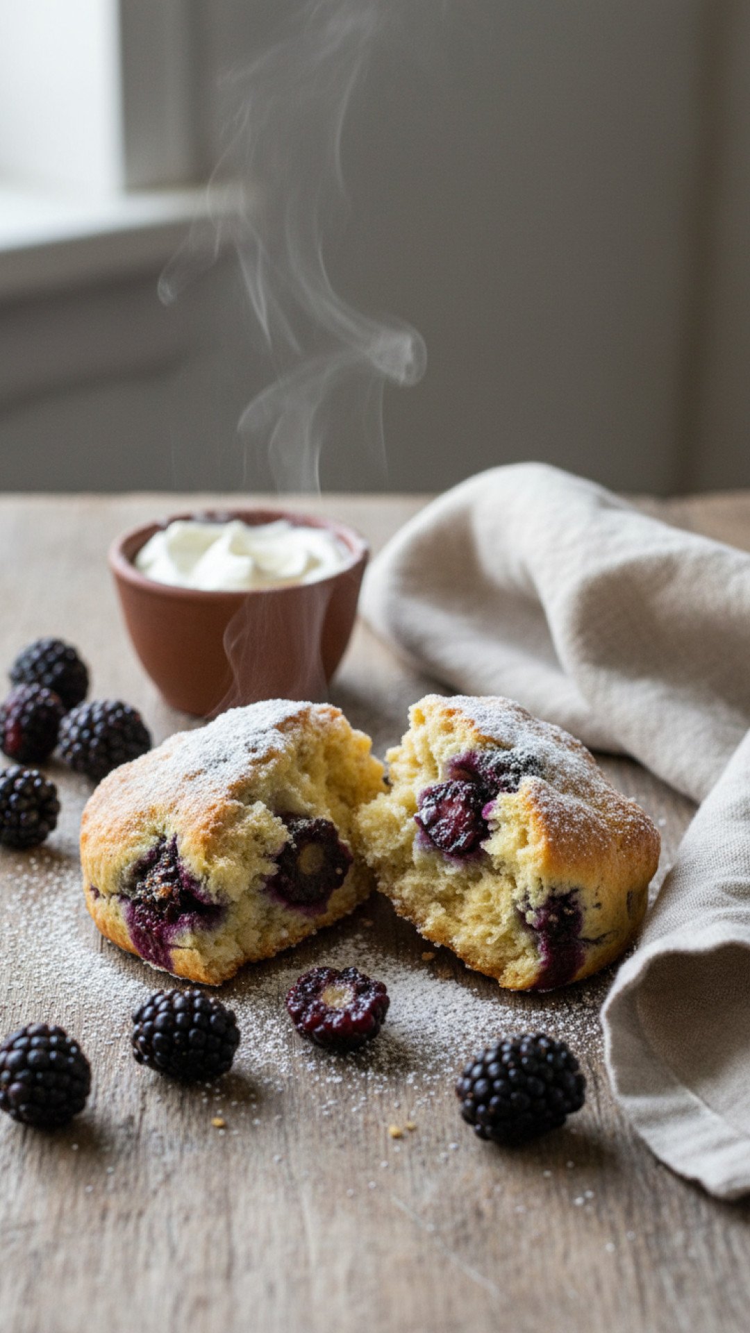 Classic Blackberry Scone Recipe Preparation