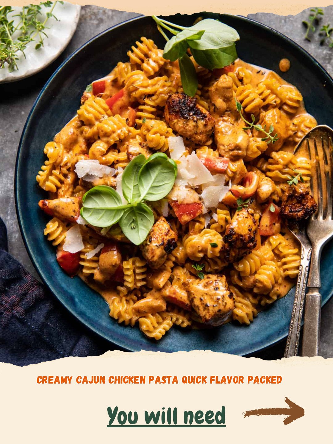 Creamy Cajun Chicken Pasta Preparation