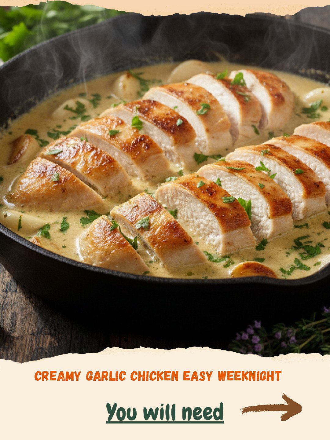 The Ultimate Creamy Garlic Chicken: An Easy Weeknight Dream 2 Creamy Garlic Chicken Preparation