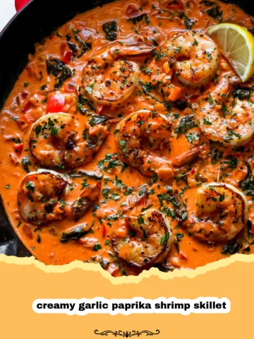 The Ultimate Creamy Garlic Paprika Shrimp Skillet: A Weeknight Wonder!