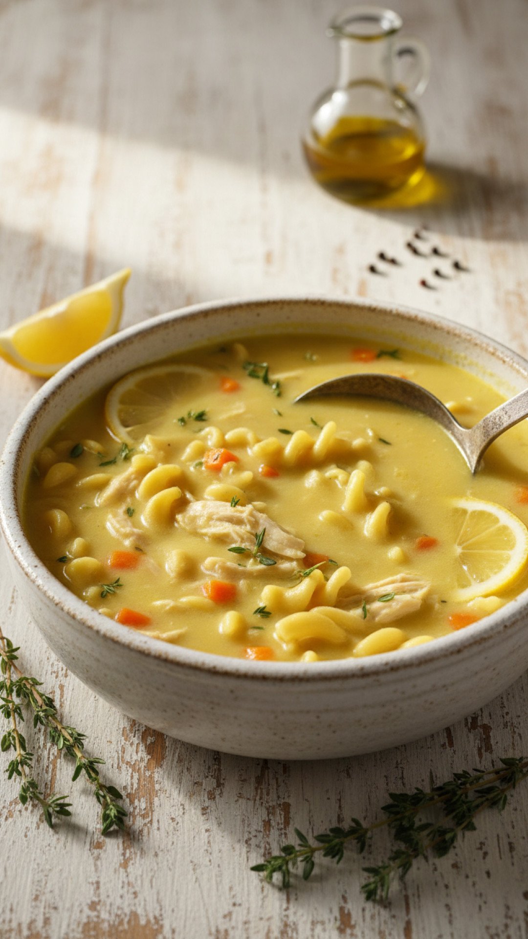 Creamy Lemon Chicken Soup Recipe Preparation