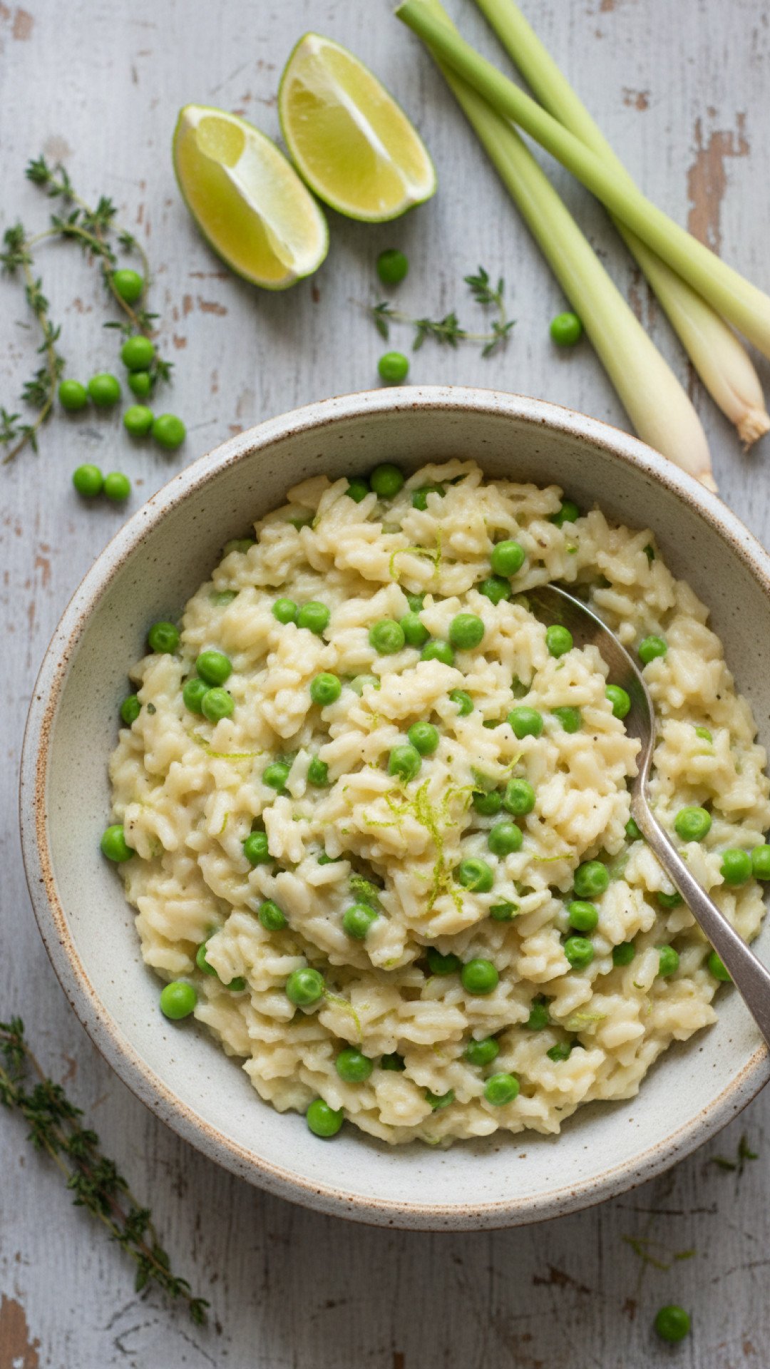Creamy Lemongrass Coconut Risotto Preparation