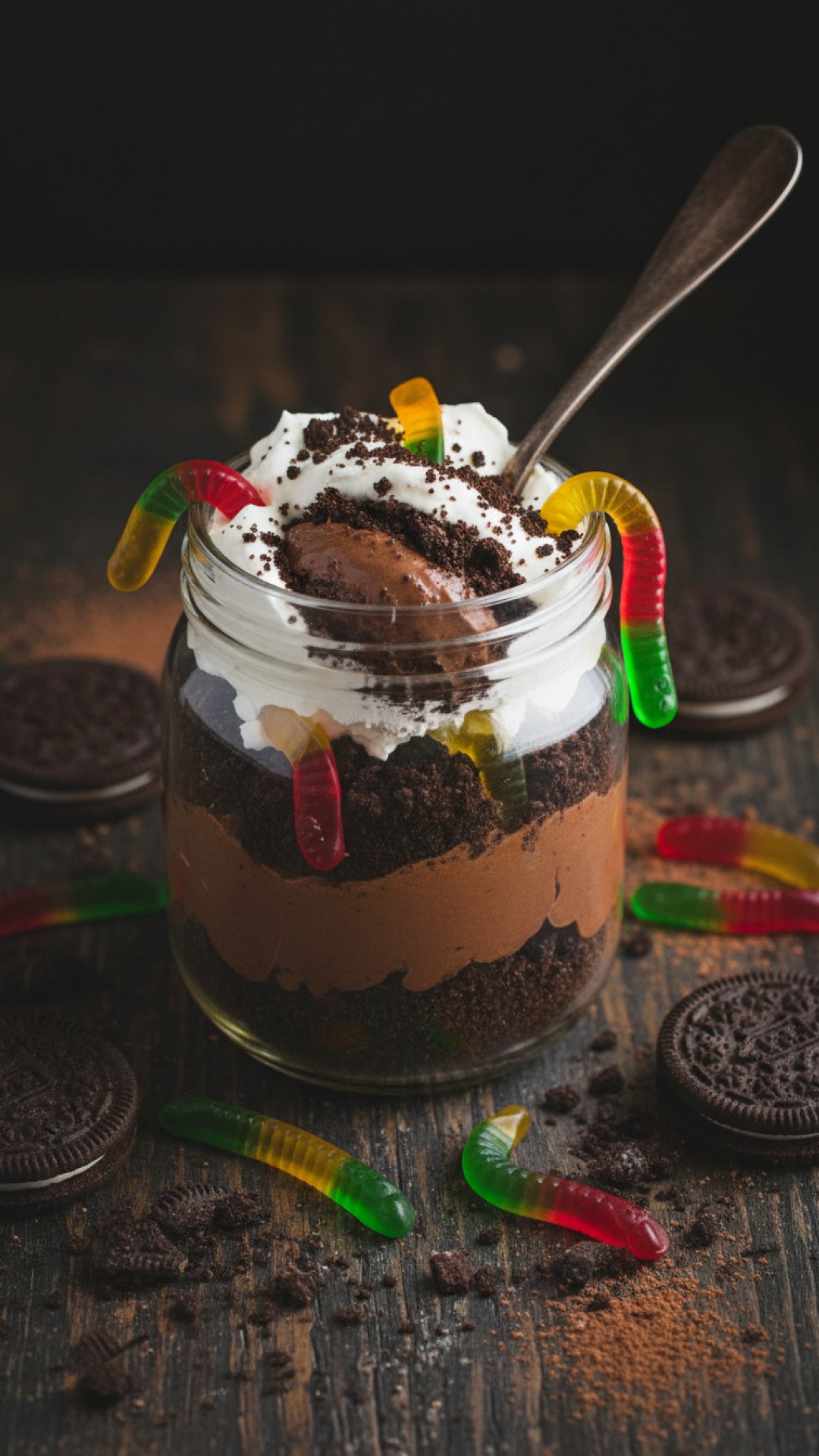 Creepy Crawly Dirt Pudding Preparation