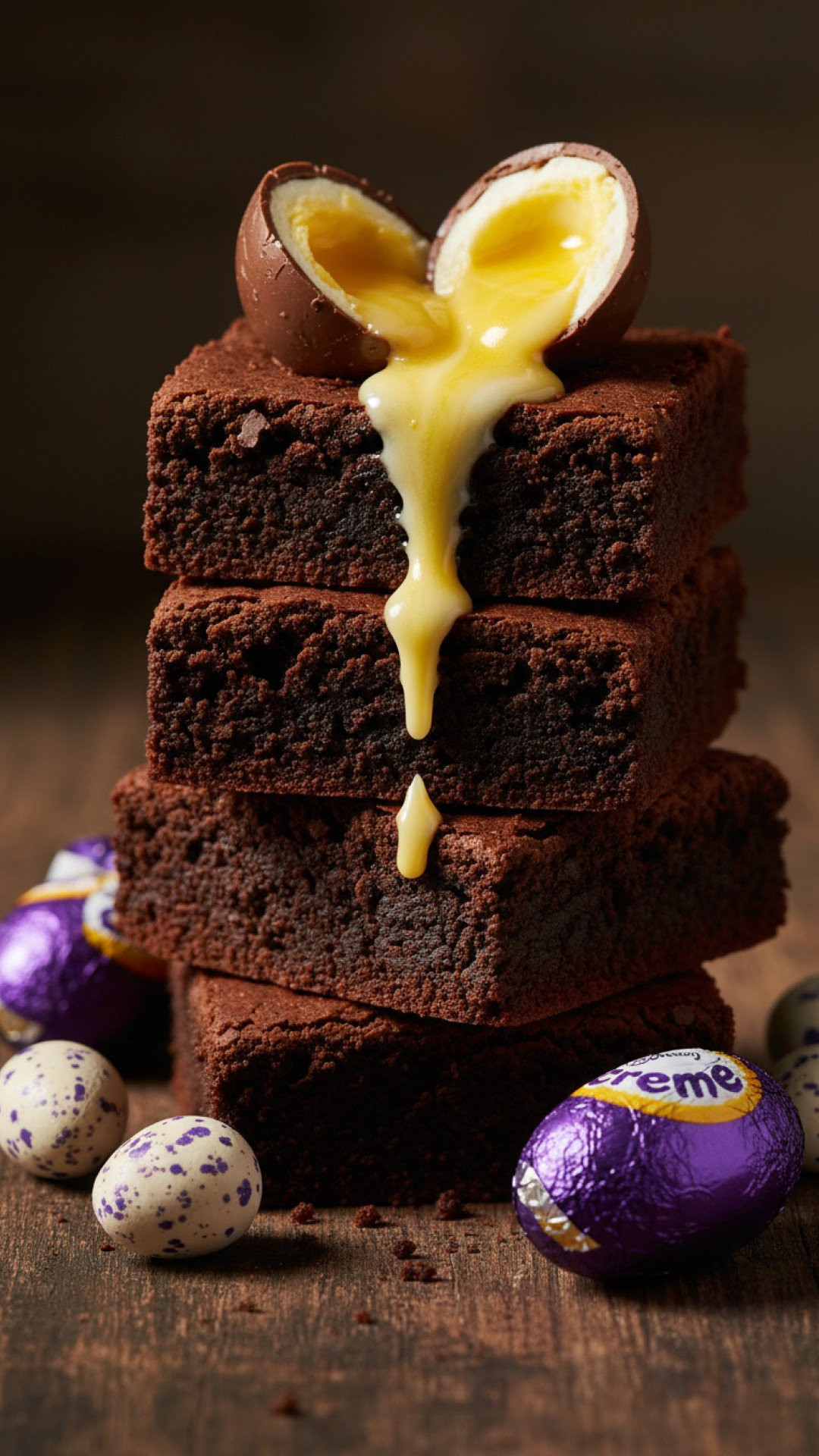 Creme Egg Brownies Recipe Preparation