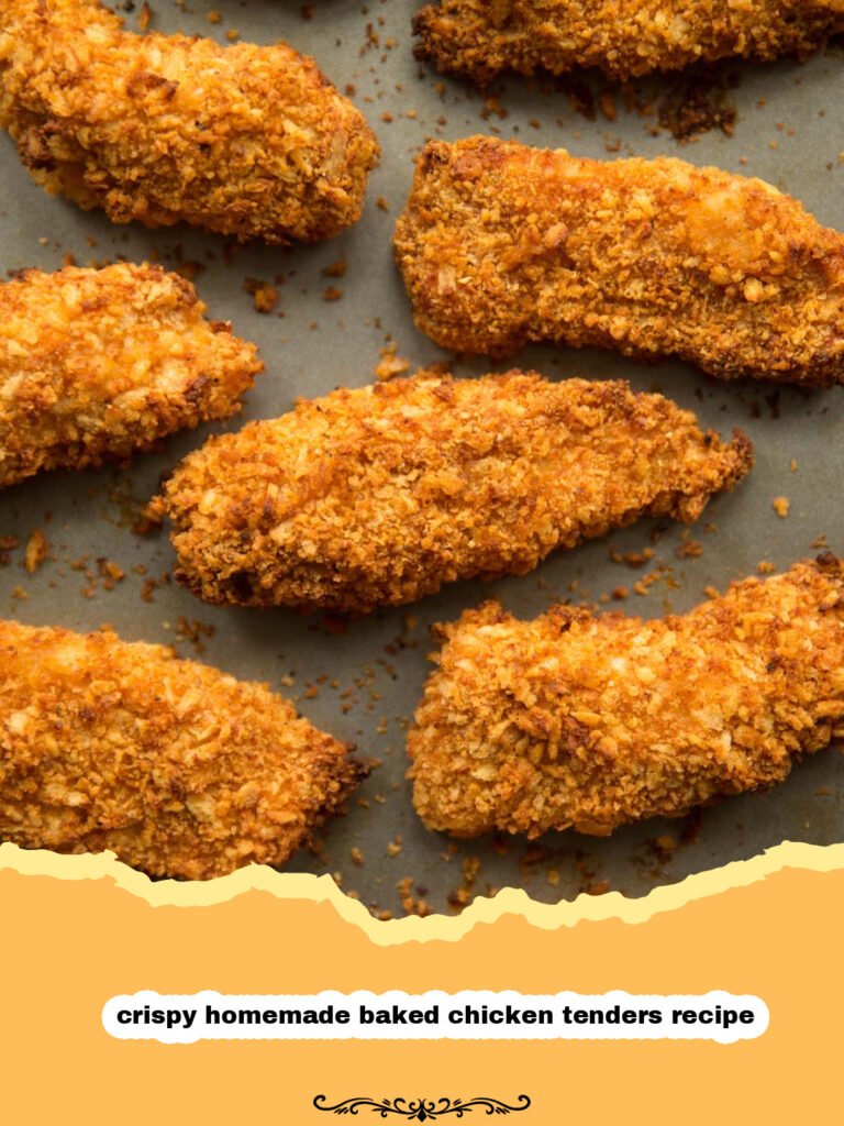 The Ultimate Crispy Homemade Baked Chicken Tenders Recipe: Your Family's New Favorite! 5 Close-up of golden crispy homemade baked chicken tenders on a wire rack with dipping sauce.