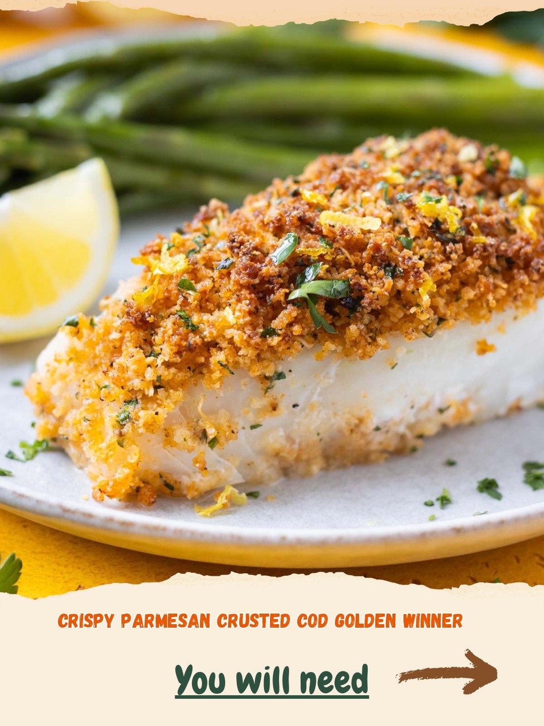 Crispy Parmesan Crusted Cod Preparation