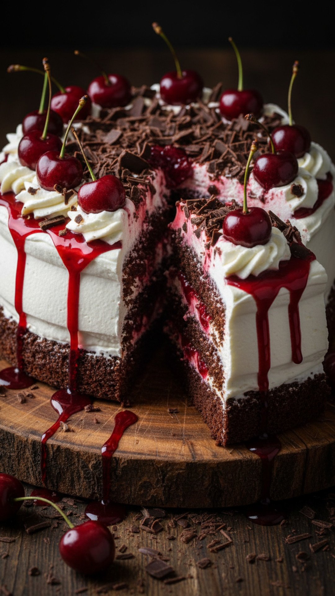 Dark Magic Black Forest Cake: A Gothic Masterpiece for Chocolate Lovers 4 Dark Magic Black Forest Cake Preparation