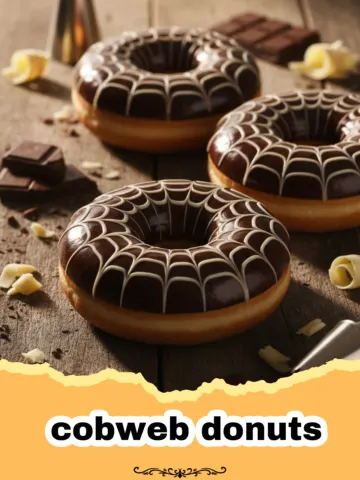 Spooky Cobweb Donuts for Halloween