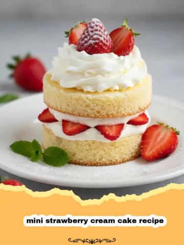 The Ultimate Mini Strawberry Cream Cake Recipe