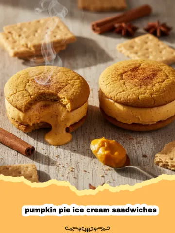 The Best Homemade Pumpkin Pie Ice Cream Sandwiches