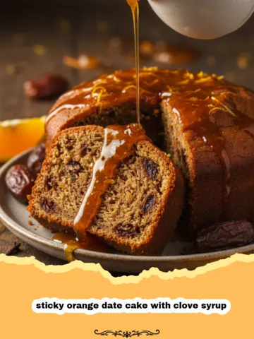 Sticky Orange Date Cake with Clove Syrup: A Decadent Winter Treat