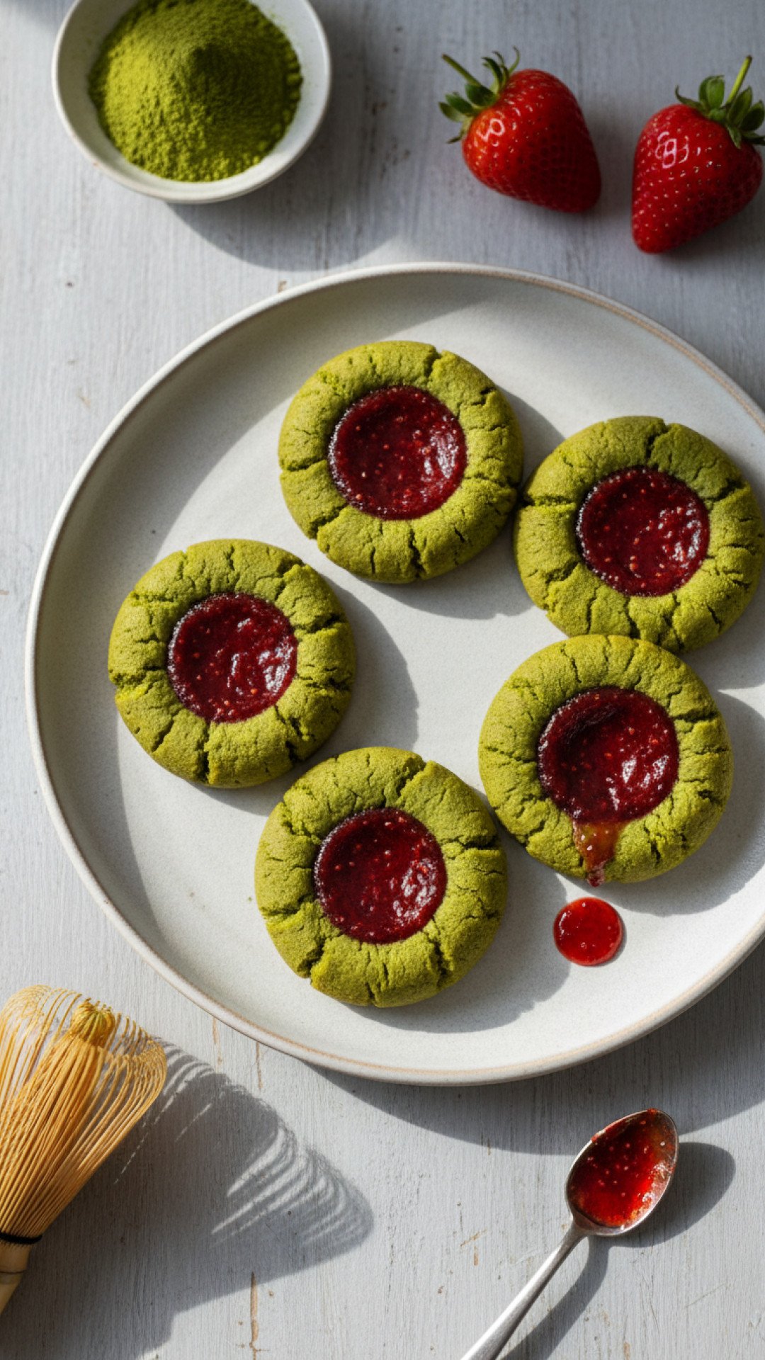 The Ultimate Matcha Thumbprint Cookies: Earthy, Buttery, and Sweet 4 Earthy Matcha Thumbprint Cookies with White Chocolate Preparation