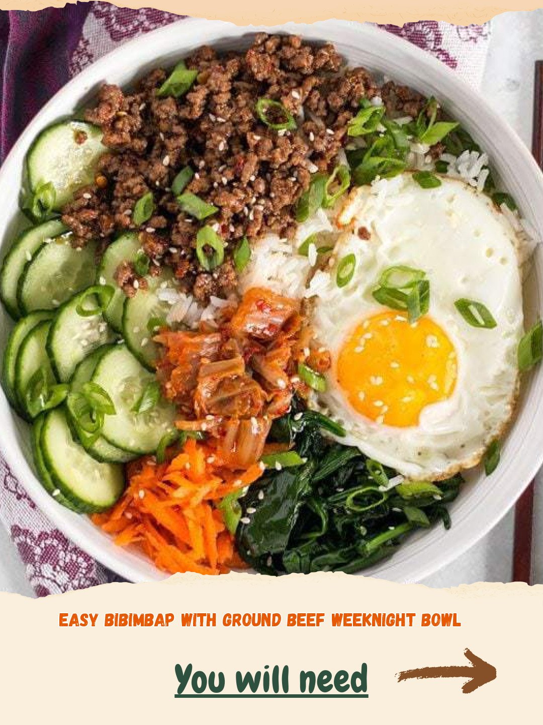 The Ultimate Easy Bibimbap with Ground Beef: Your Go-To Weeknight Bowl! 4 Easy Bibimbap with Ground Beef Weeknight Bowl Preparation