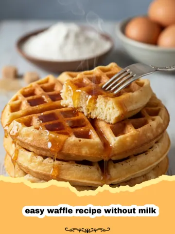 Crispy and Delicious: The Ultimate Easy Waffle Recipe Without Milk