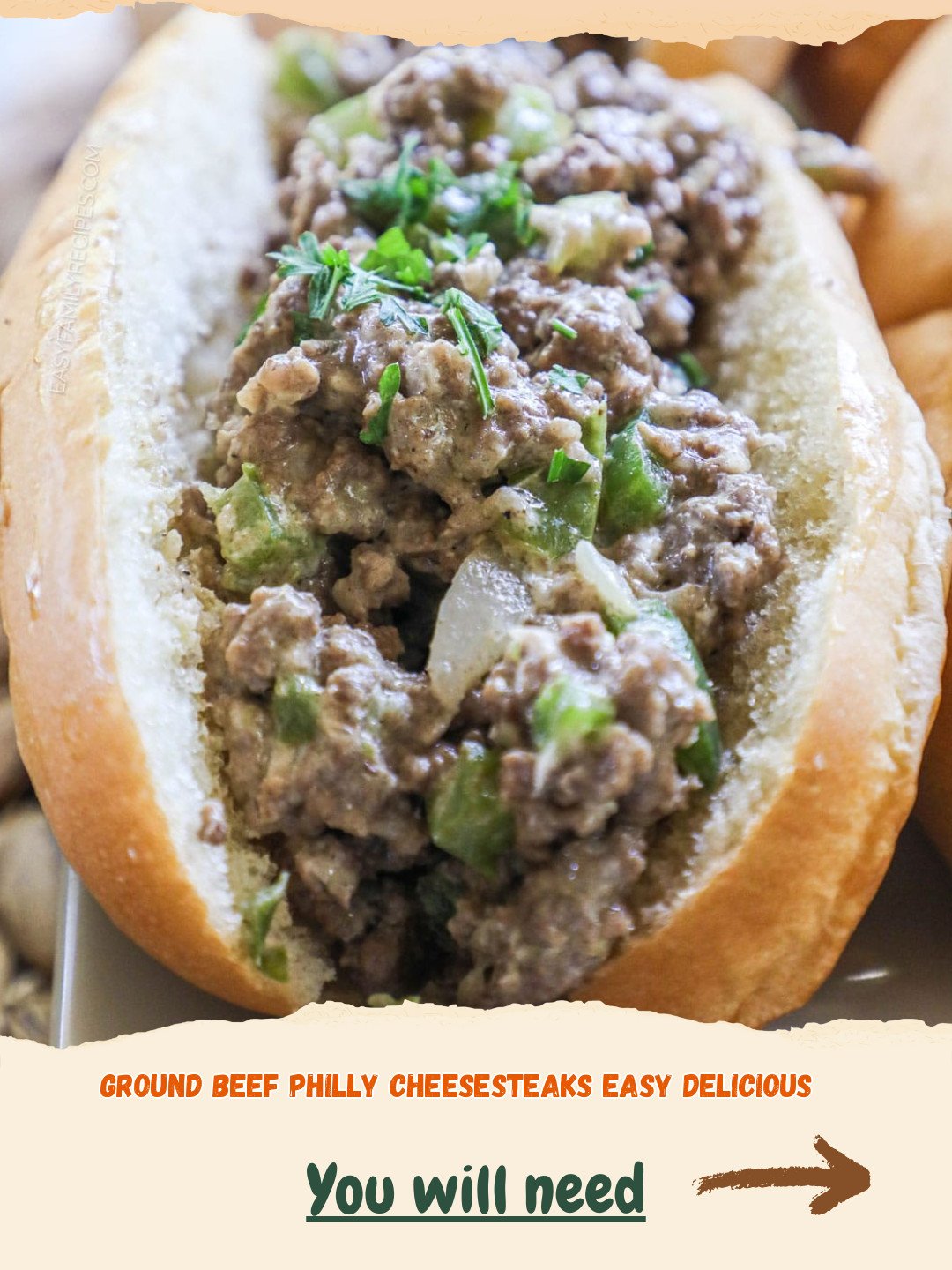 Easy & Delicious Ground Beef Philly Cheesesteaks Preparation