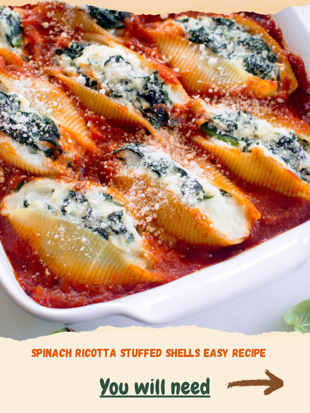 Easy Spinach Ricotta Stuffed Shells Preparation
