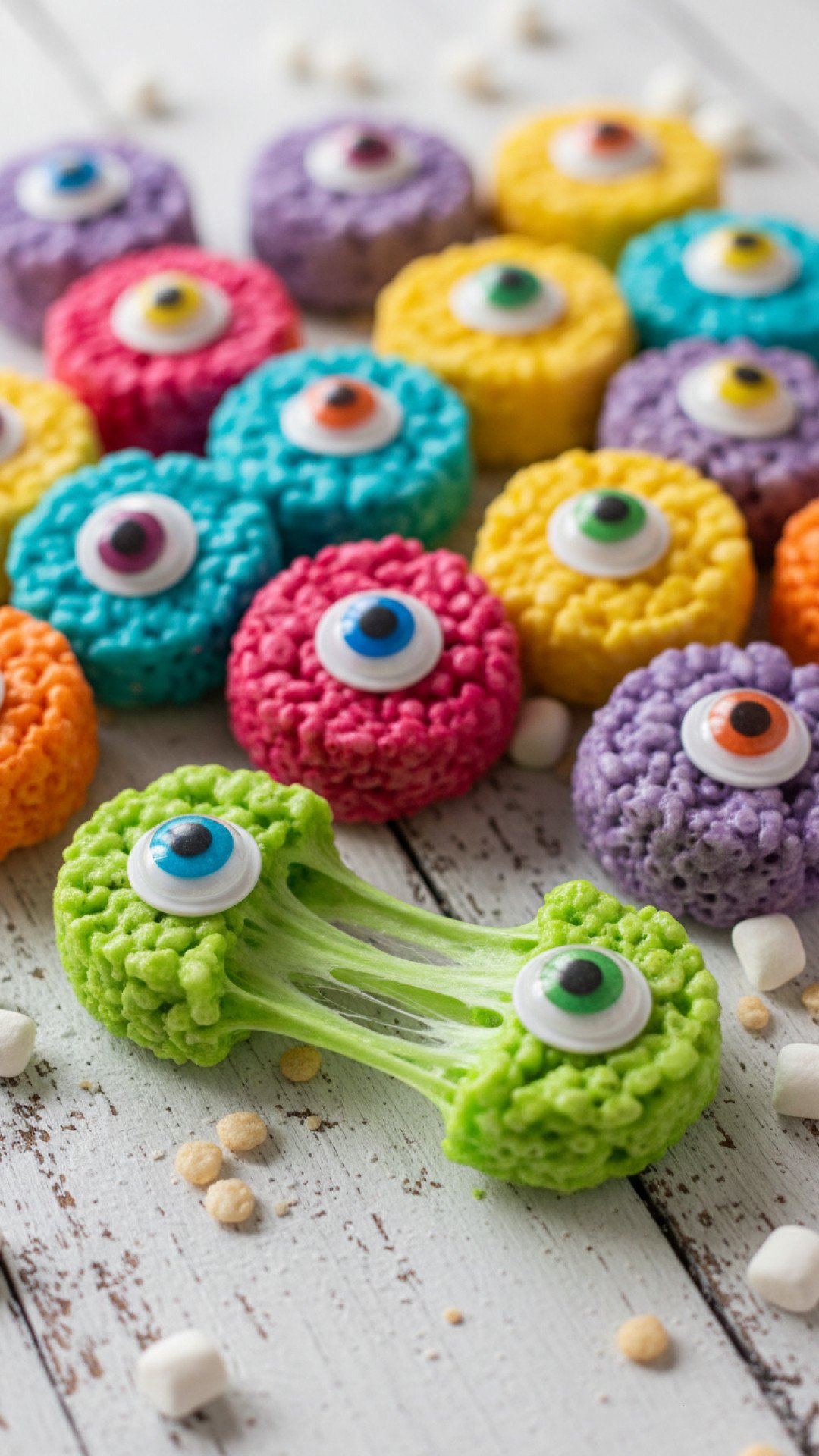Eyeball Marshmallow Treats Preparation