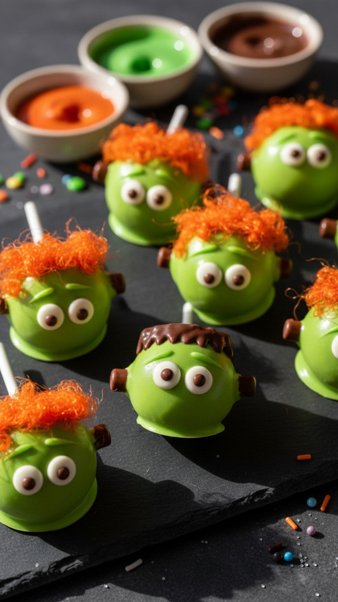 The Ultimate Frankenstein Cake Pops Recipe for a Spooky Celebration 4 Frankenstein Cake Pops Preparation