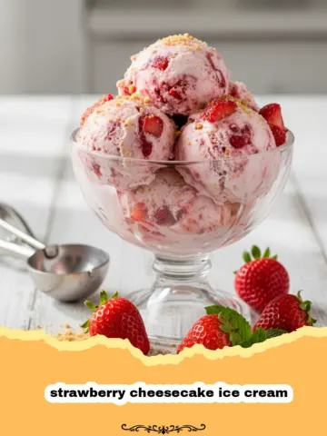 The Ultimate Homemade Strawberry Cheesecake Ice Cream