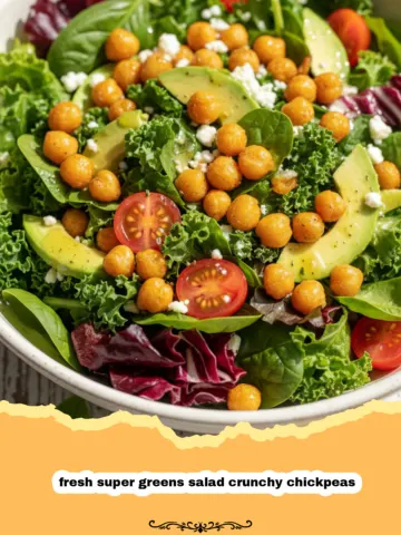 The Ultimate Fresh Super Greens Salad with Crunchy Chickpeas & Zesty Dressing 10 The Ultimate Fresh Super Greens Salad with Crunchy Chickpeas & Zesty Dressing