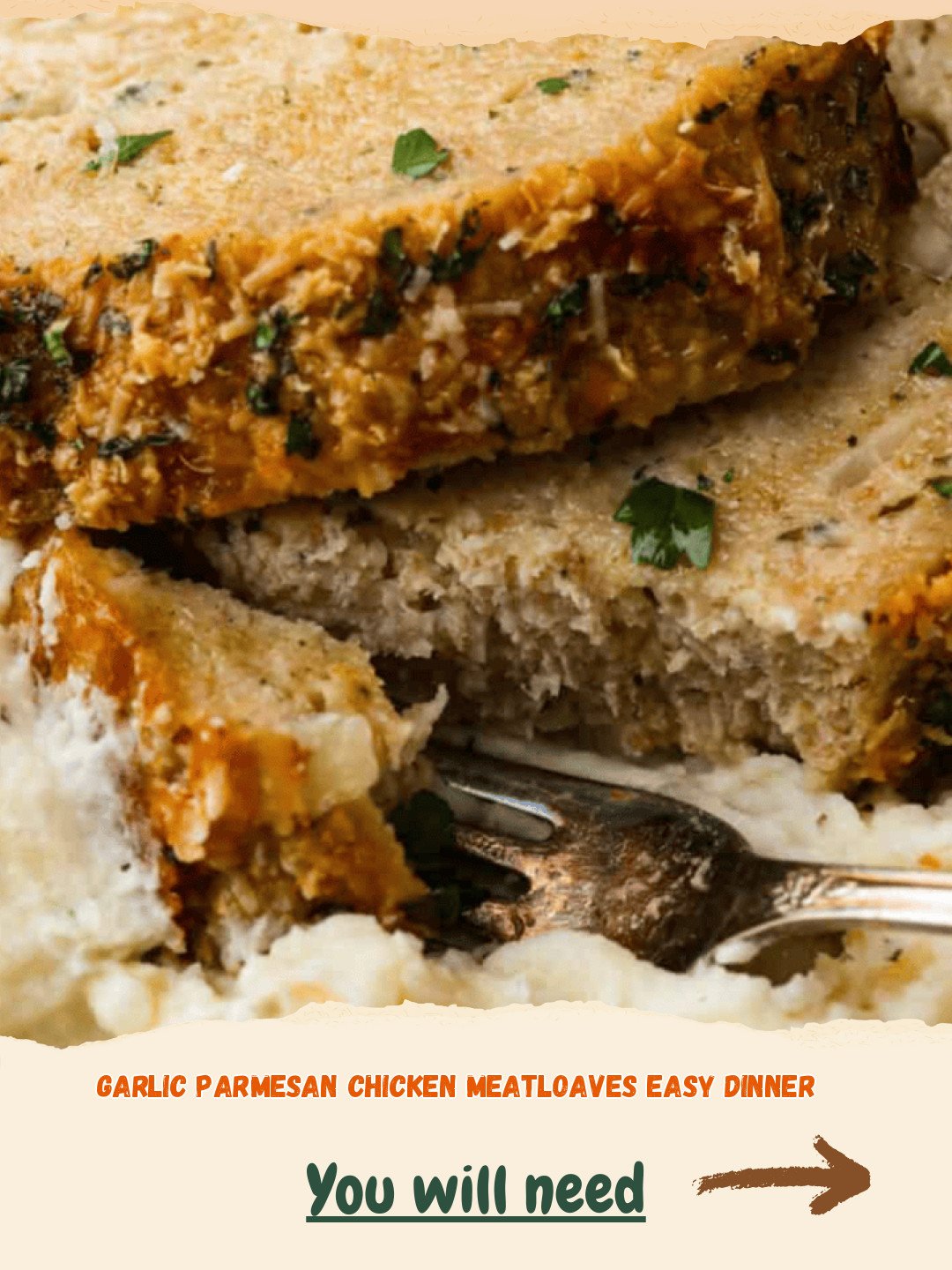 Garlic Parmesan Chicken Meatloaves Preparation