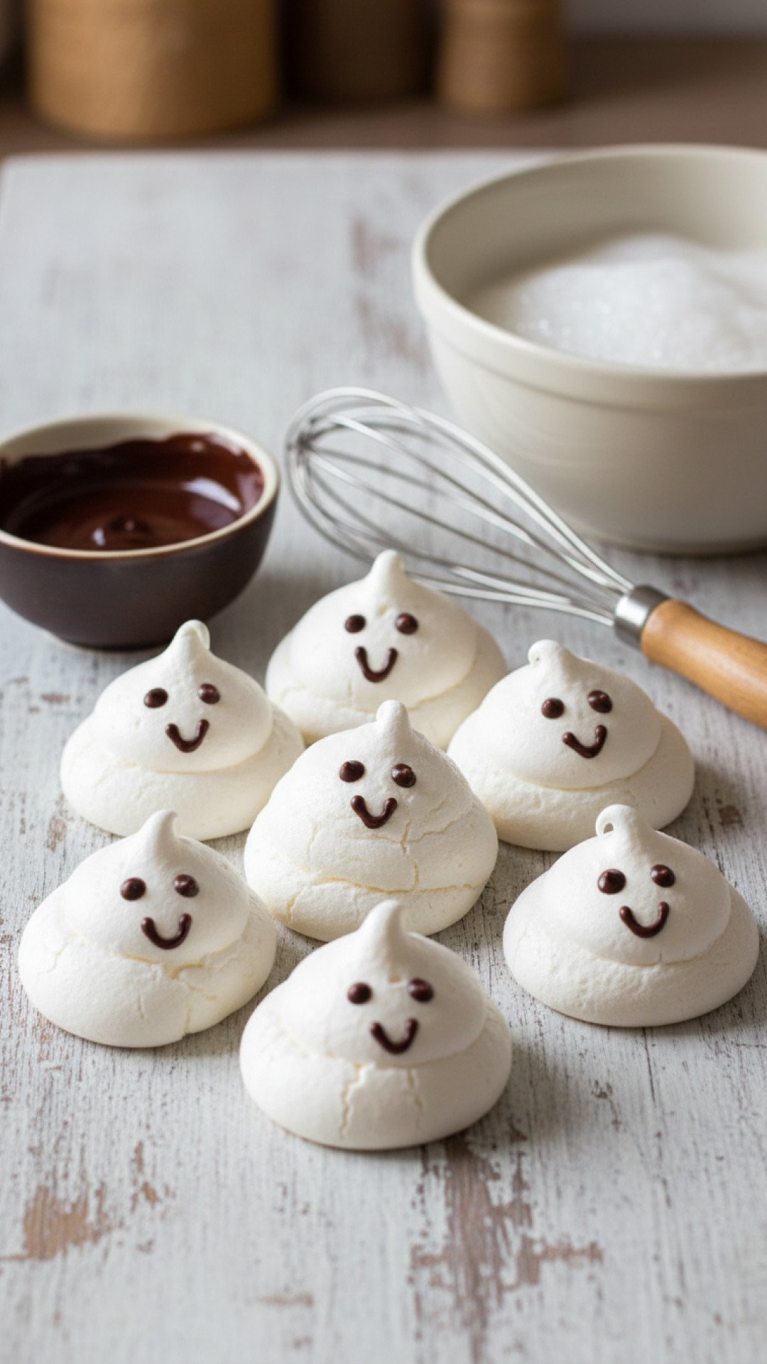 Ghostly Meringue Cookies Preparation