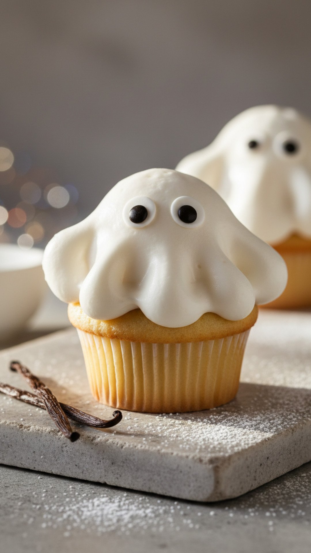 The Spookiest Ghostly Vanilla Cupcakes Recipe for Halloween 4 Ghostly Vanilla Cupcakes Preparation