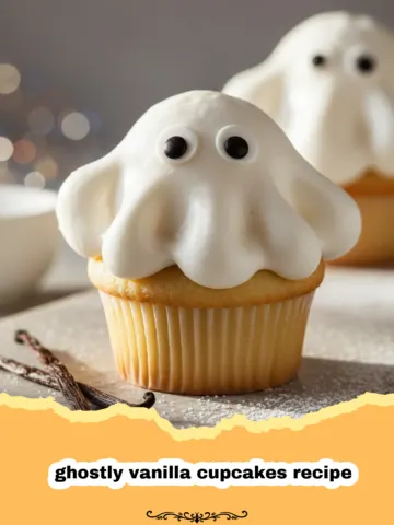 The Spookiest Ghostly Vanilla Cupcakes Recipe for Halloween