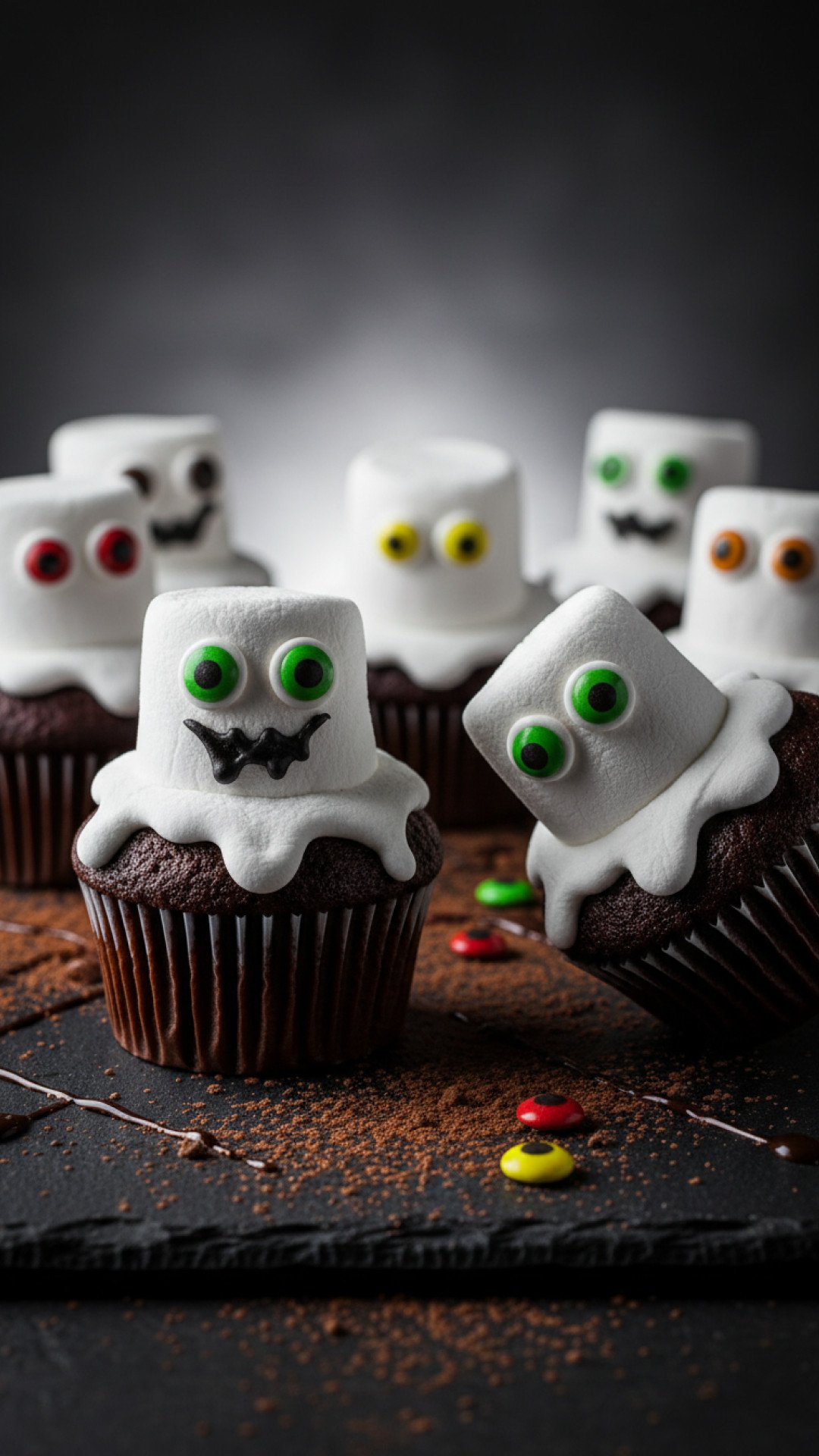 Ghoulish Ghost Cupcakes Preparation