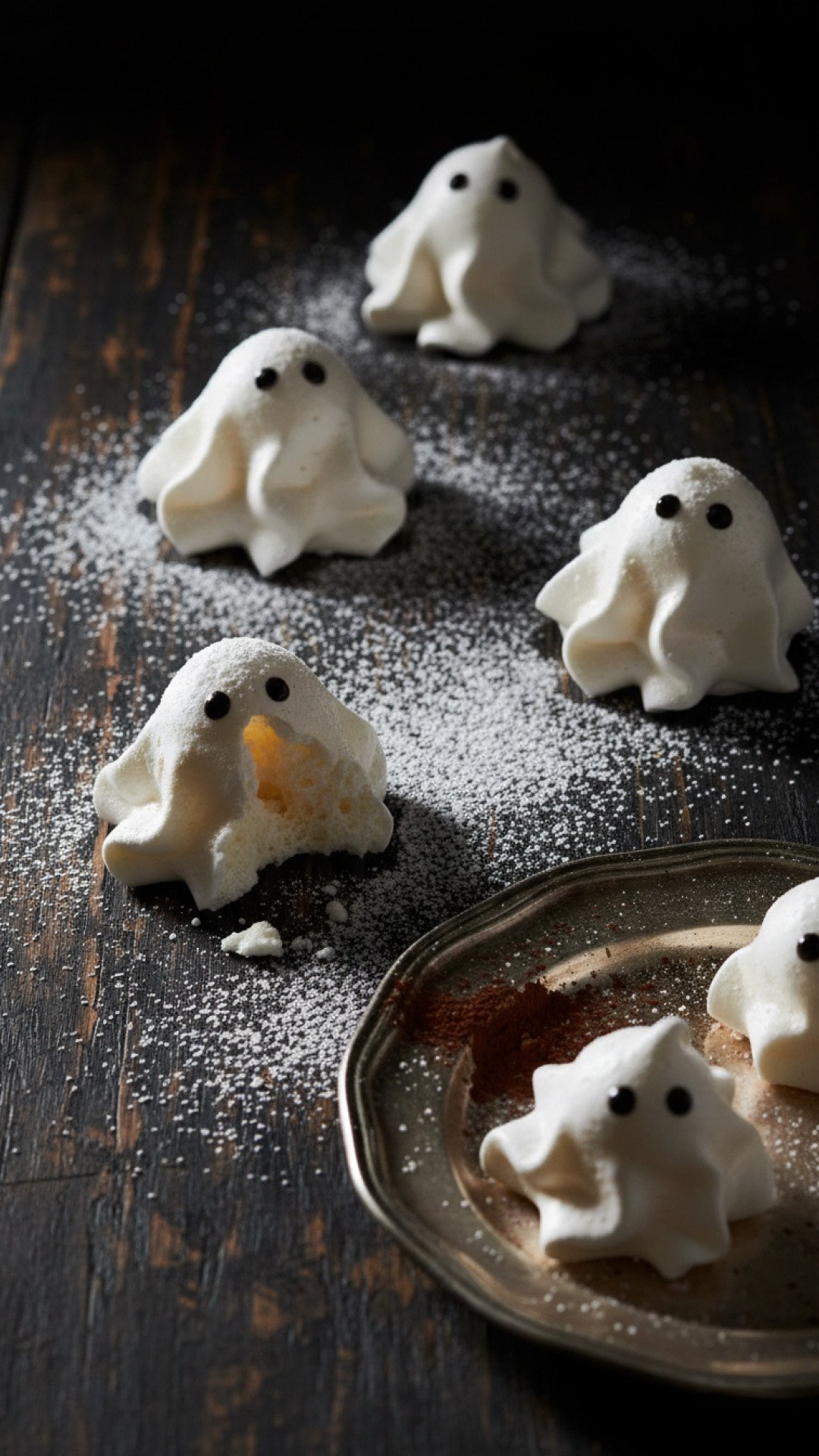 Spooky Sweet Treats: Ghoulish Ghost Meringues Recipe 4 Ghoulish Ghost Meringues Preparation