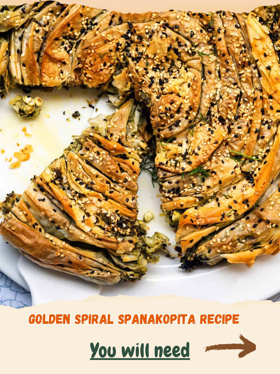 The Ultimate Golden Spiral Spanakopita: A Family Favorite Greek Pie 4 Golden Spiral Spanakopita Preparation