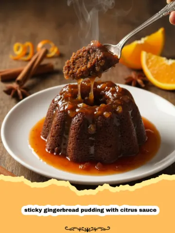 Sticky Gingerbread Pudding with Citrus Sauce: The Ultimate Winter Dessert