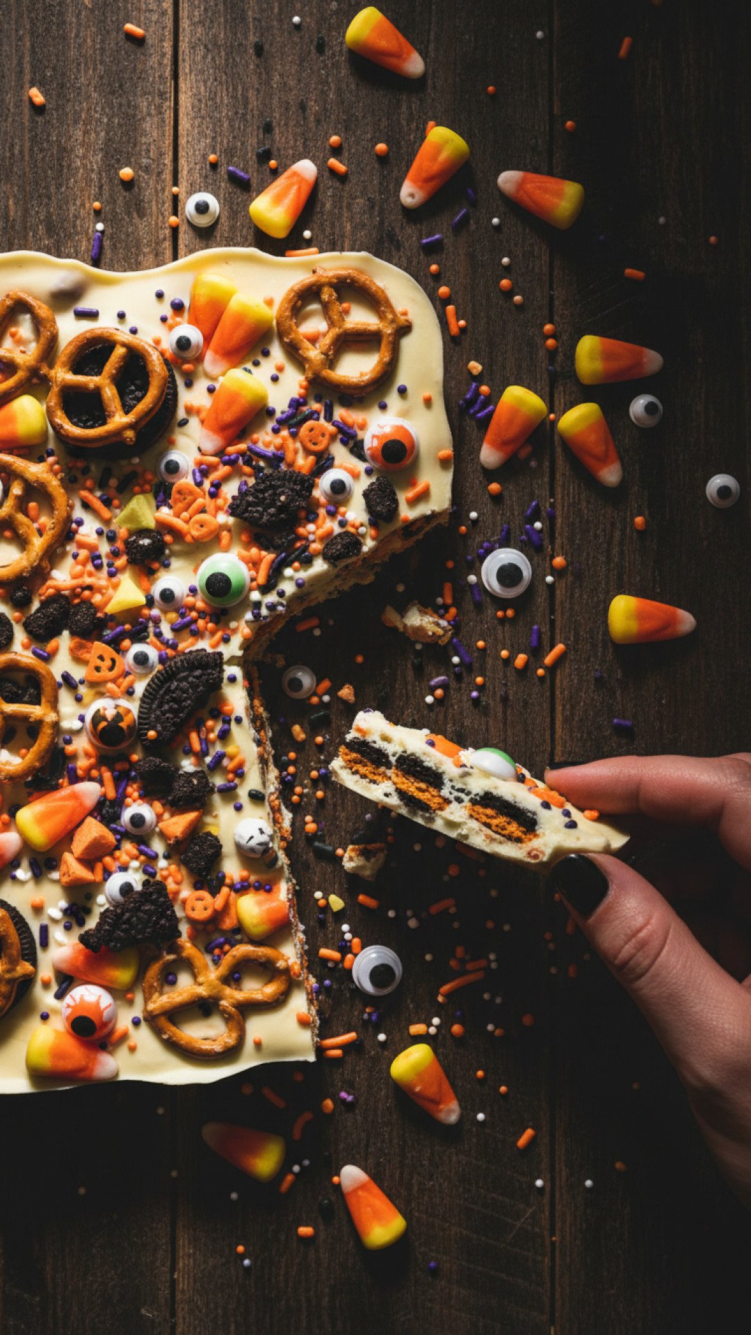 Easy and Festive Candy Corn Bark Bars Recipe for Halloween 4 Halloween Candy Corn Bark Bars Preparation