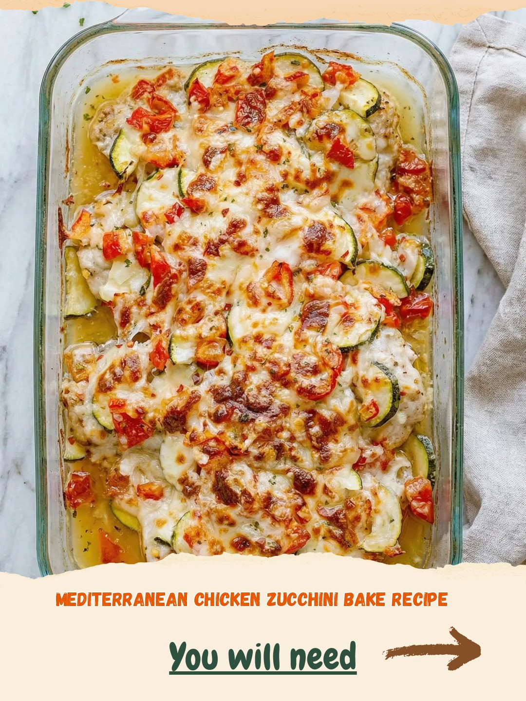 Sunshine on a Plate: The Best Mediterranean Chicken Zucchini Bake Recipe 4 Healthy Mediterranean Chicken Zucchini Bake Preparation
