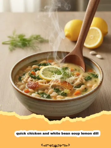 Quick Chicken and White Bean Soup Lemon Dill: A Zesty 30-Minute Meal 3 Quick Chicken and White Bean Soup Lemon Dill: A Zesty 30-Minute Meal