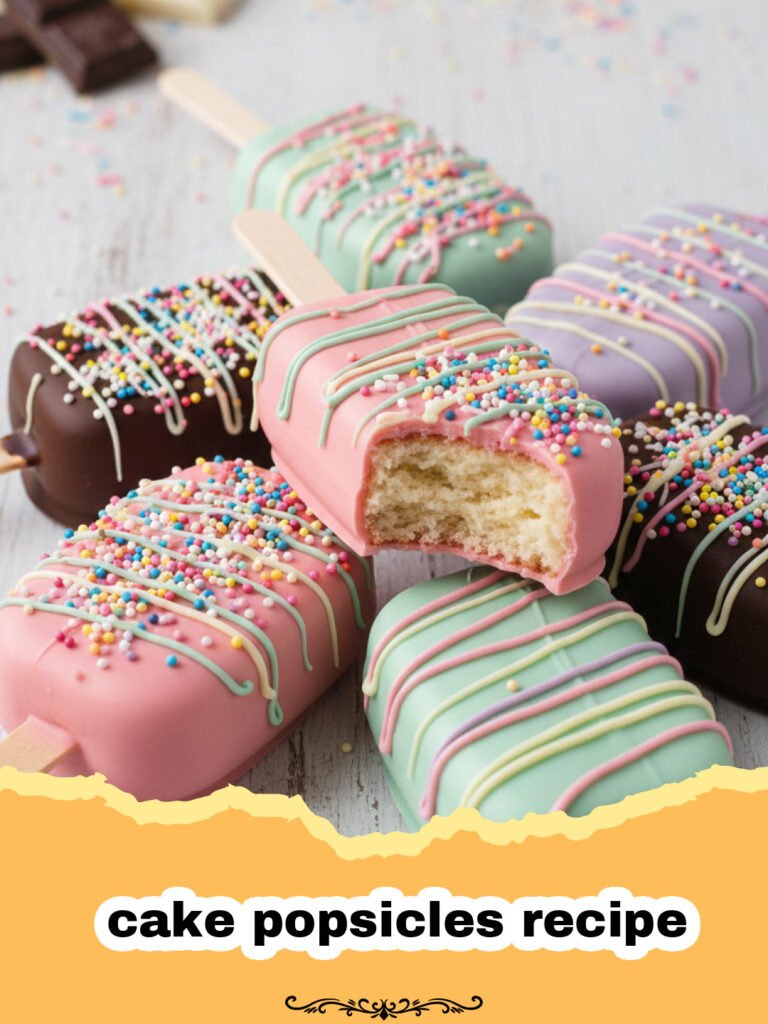 The Ultimate Homemade Cake Popsicles Recipe 5 cake popsicles recipe - A row of colorful decorated cake popsicles on a white platter