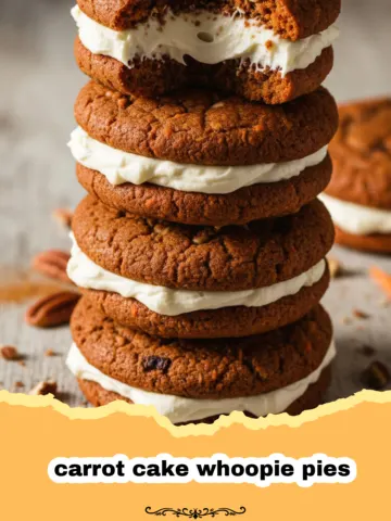 Soft and Spiced Carrot Cake Whoopie Pies with Cream Cheese Frosting 12 Soft and Spiced Carrot Cake Whoopie Pies with Cream Cheese Frosting