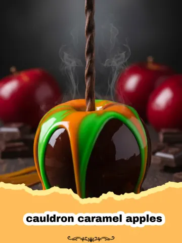 Magical Cauldron Caramel Apples for Your Halloween Bash