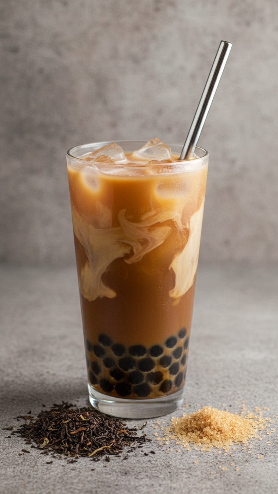 Homemade Earl Grey Bubble Tea Preparation