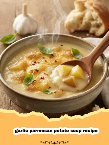 Creamy Garlic Parmesan Potato Soup