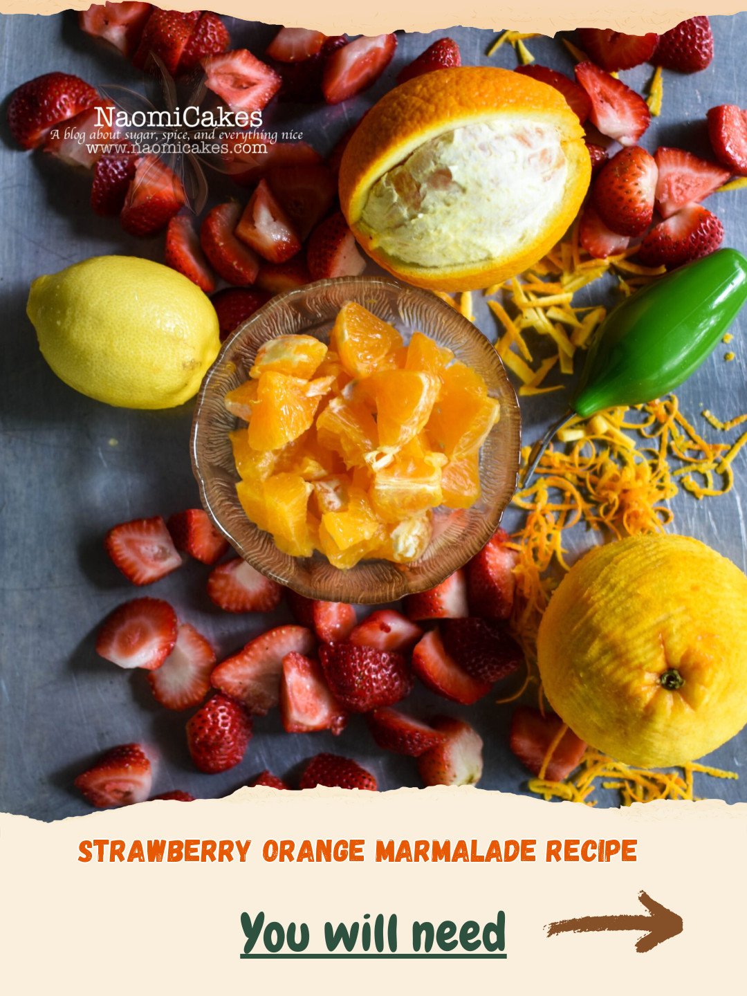 Homemade Strawberry Orange Marmalade Preparation