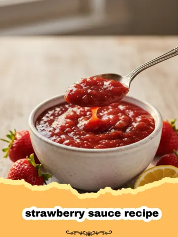 The Best Homemade Strawberry Sauce Recipe