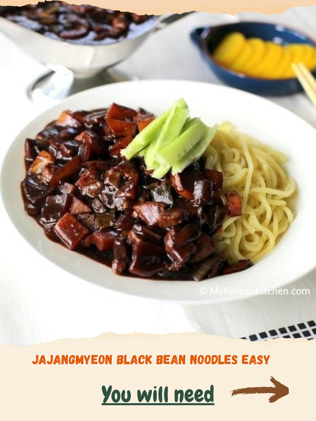 My Secret to the Best Homemade Jajangmyeon Black Bean Noodles 4 Jajangmyeon (Easy Korean Black Bean Noodles) Preparation