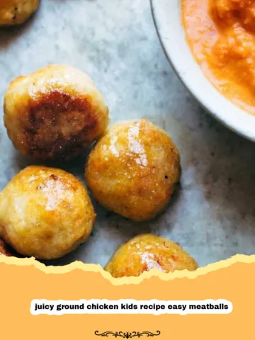 The Secret to Happy Dinners: Super Juicy Ground Chicken Meatballs Kids Adore!