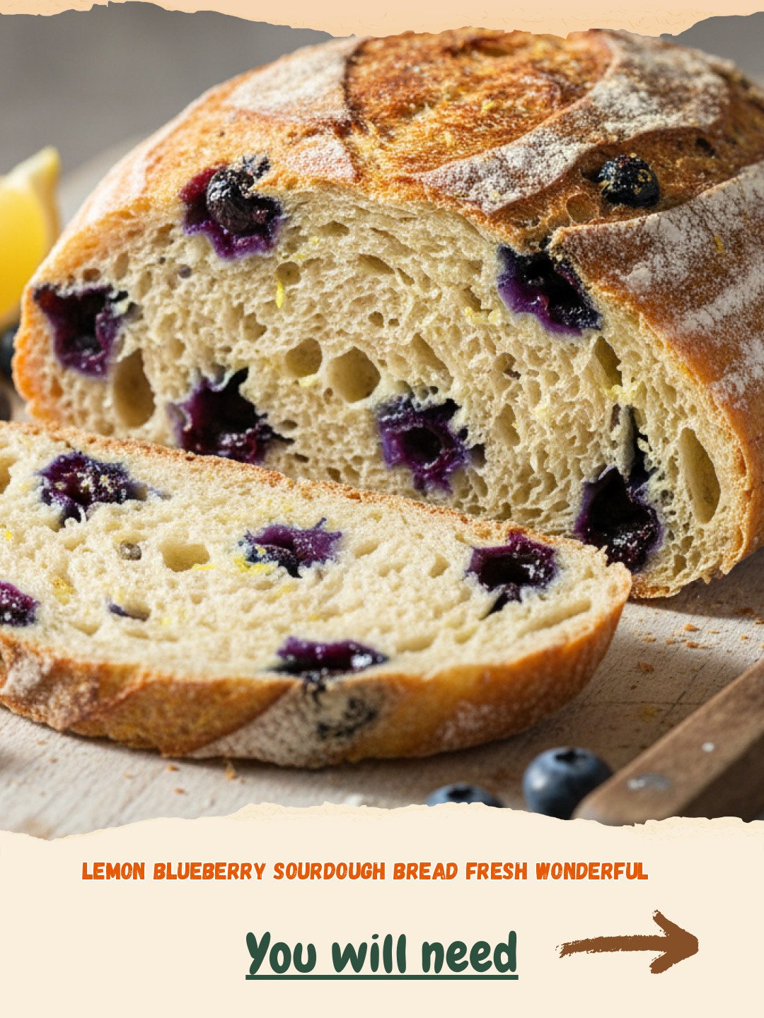 Divine Lemon Blueberry Sourdough Bread: A Burst of Sunshine in Every Slice! 2 Lemon Blueberry Sourdough Bread Preparation